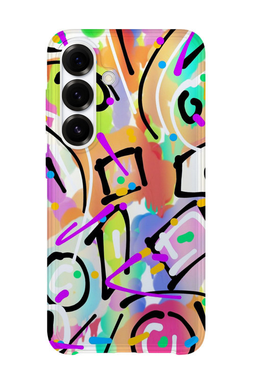 Samsung Galaxy A15 Uyumlu Baskılı Şeffaf Telefon Kılıfı | Koleksiyon: Psychedelic Art
