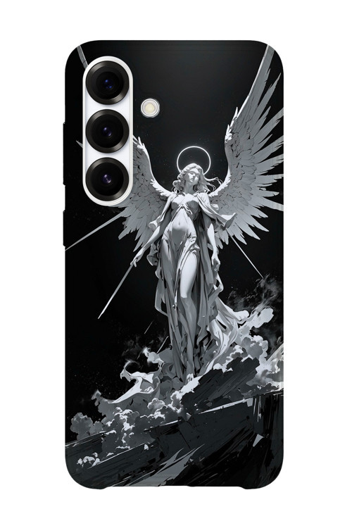 Samsung Galaxy A55 Uyumlu Baskılı Şeffaf Telefon Kılıfı | Koleksiyon: Angel And Spiritual