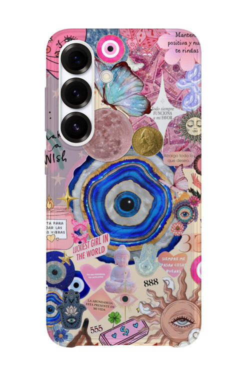 Samsung Galaxy A34 Uyumlu Baskılı Şeffaf Telefon Kılıfı | Koleksiyon: Mystical Symbols