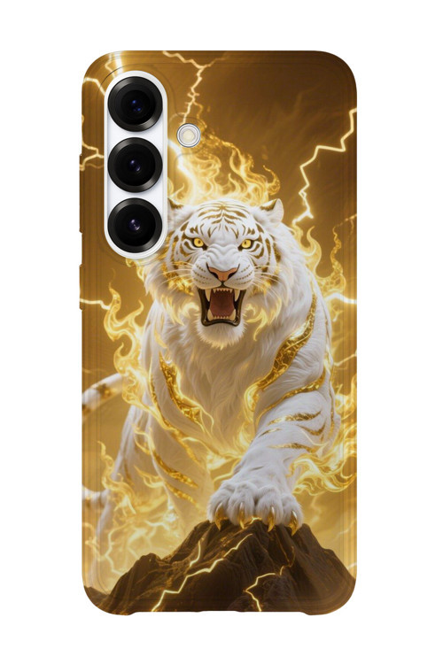 Samsung Galaxy A35 Uyumlu Baskılı Şeffaf Telefon Kılıfı | Koleksiyon: Tiger Energy