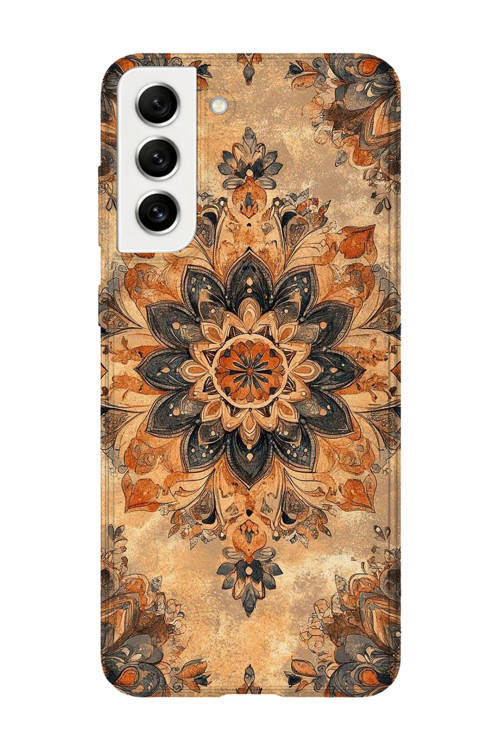 Samsung Galaxy S21 Fe Uyumlu Baskılı Şeffaf Telefon Kılıfı | Koleksiyon: Mandala Art