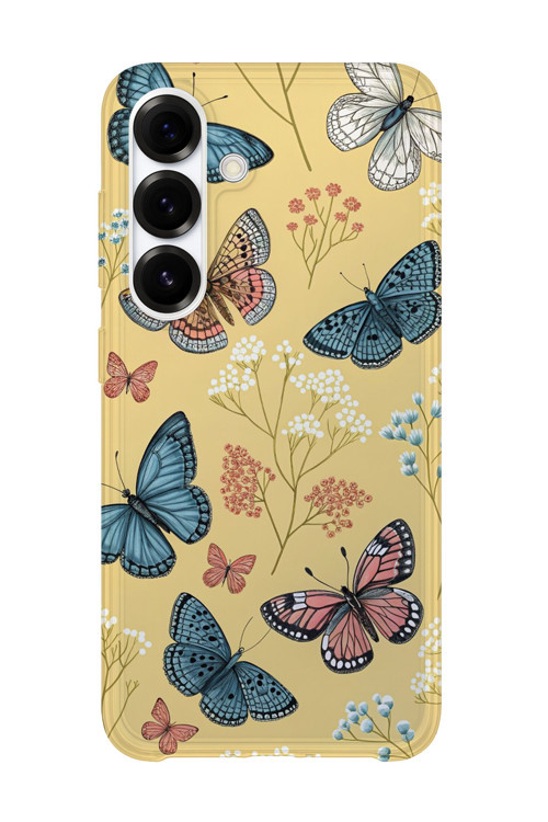 Samsung Galaxy A24 Uyumlu Baskılı Şeffaf Telefon Kılıfı | Koleksiyon: Butterfly Aesthetic