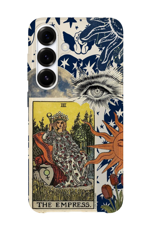 Samsung Galaxy A55 Uyumlu Baskılı Şeffaf Telefon Kılıfı | Koleksiyon: Tarot Cards