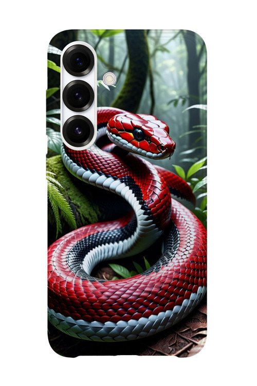 Samsung Galaxy A25 Uyumlu Baskılı Şeffaf Telefon Kılıfı | Koleksiyon: Aesthetic Snake