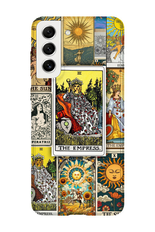 Samsung Galaxy S21 Fe Uyumlu Baskılı Şeffaf Telefon Kılıfı | Koleksiyon: Tarot Cards