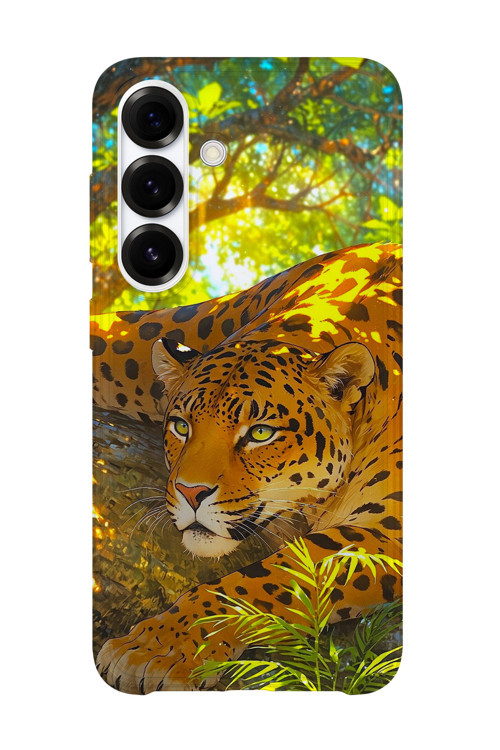 Samsung Galaxy A25 Uyumlu Baskılı Şeffaf Telefon Kılıfı | Koleksiyon: Jungle Wildlife