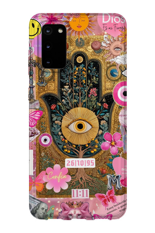 Samsung Galaxy S20 Uyumlu Baskılı Şeffaf Telefon Kılıfı | Koleksiyon: Mystical Symbols