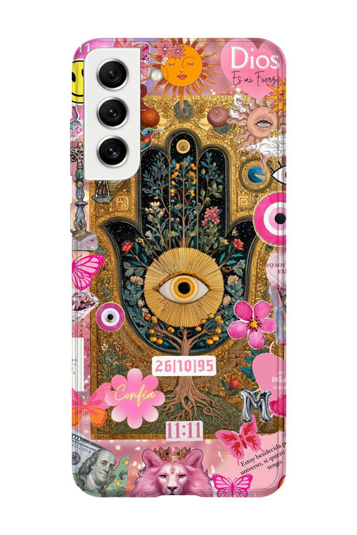 Samsung Galaxy S21 Plus Uyumlu Baskılı Şeffaf Telefon Kılıfı | Koleksiyon: Mystical Symbols