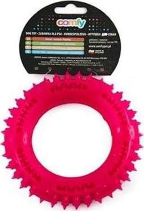 Comfy Toy Halka Ödül Hazneli Plastik Köpek Oyuncağı Pembe 13 Cm
