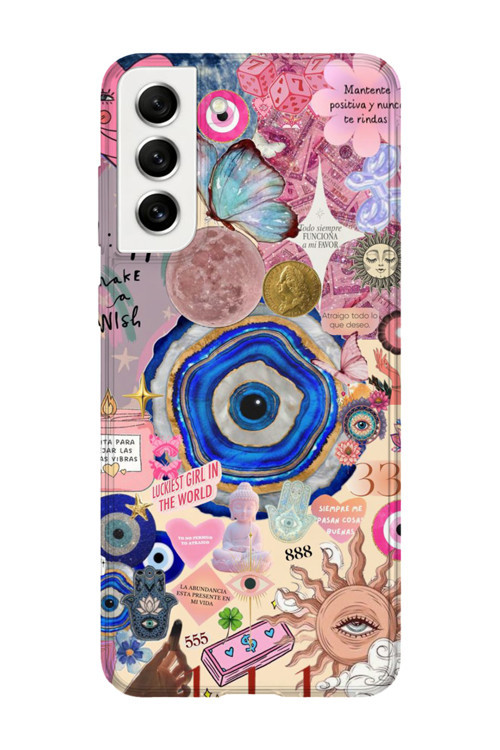 Samsung Galaxy S21 Plus Uyumlu Baskılı Şeffaf Telefon Kılıfı | Koleksiyon: Mystical Symbols