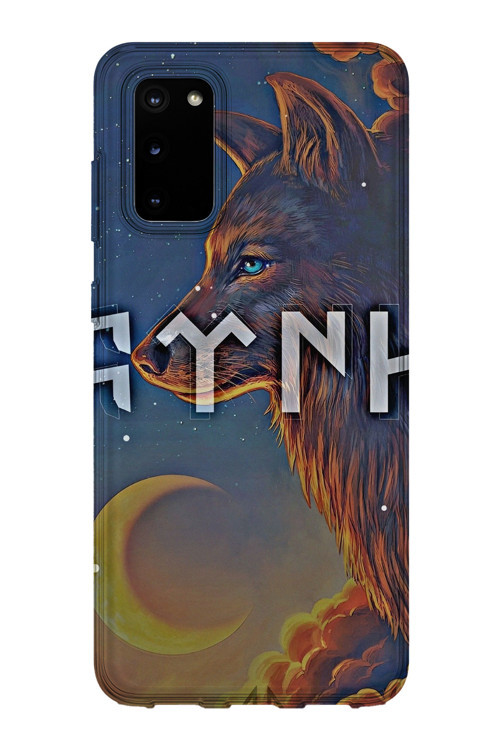 Samsung Galaxy S20 Uyumlu Baskılı Şeffaf Telefon Kılıfı | Koleksiyon: Grey Wolf Turkish Symbol