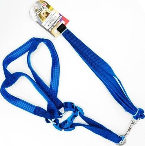 Euro Dog Köpek Uzatma Tasması ve Göğüs Tasması Takımı Mavi 20 Mm 120 Cm