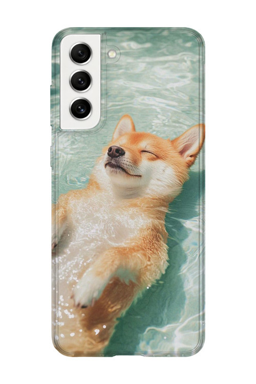 Samsung Galaxy S21 Uyumlu Baskılı Şeffaf Telefon Kılıfı | Koleksiyon: Cute Dog Loyalty