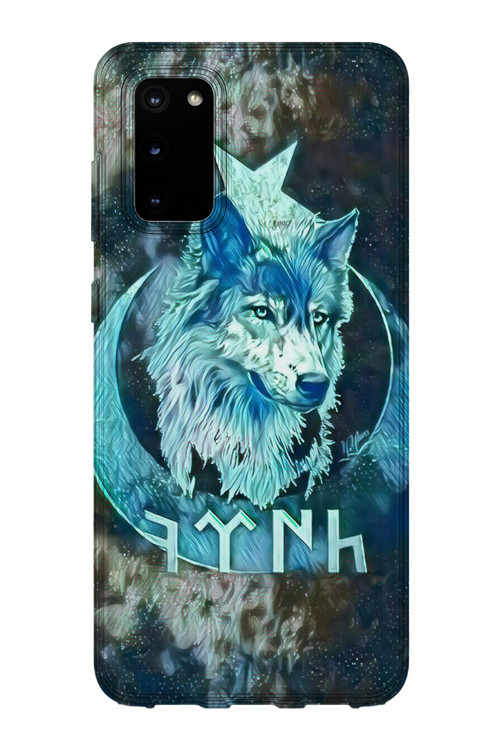 Samsung Galaxy S20 Uyumlu Baskılı Şeffaf Telefon Kılıfı | Koleksiyon: Grey Wolf Turkish Symbol