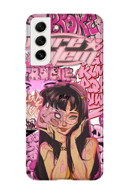 Samsung Galaxy S21 Fe Uyumlu Baskılı Şeffaf Telefon Kılıfı | Koleksiyon: Y2K Girl Aesthetic