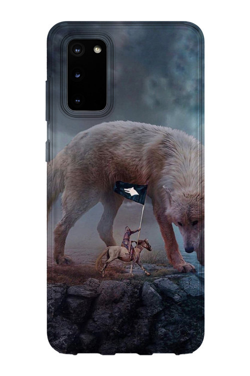 Samsung Galaxy S20 Uyumlu Baskılı Şeffaf Telefon Kılıfı | Koleksiyon: Grey Wolf Turkish Symbol