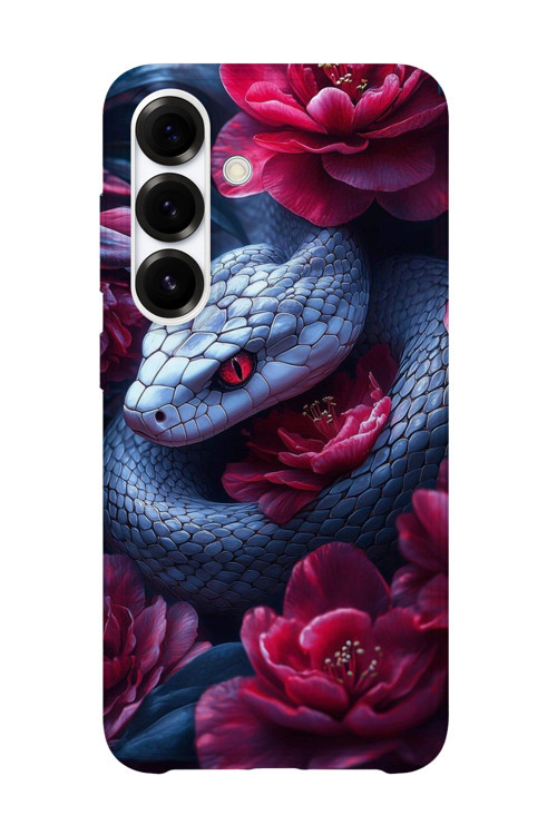 Samsung Galaxy A34 Uyumlu Baskılı Şeffaf Telefon Kılıfı | Koleksiyon: Aesthetic Snake