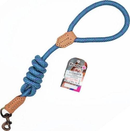 Euro Dog Reflektörlü Köpek Uzatma Tasması Açık Mavi 14 Mm 120 Cm