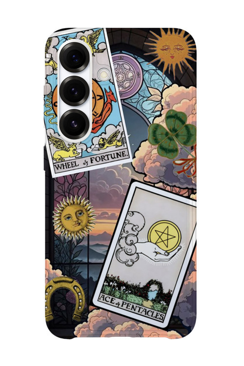 Samsung Galaxy A56 Uyumlu Baskılı Şeffaf Telefon Kılıfı | Koleksiyon: Tarot Cards