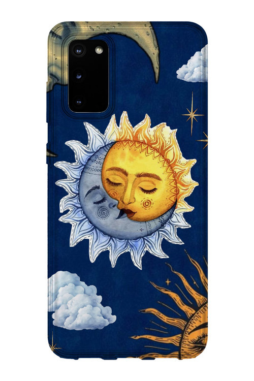 Samsung Galaxy S20 Fe Uyumlu Baskılı Şeffaf Telefon Kılıfı | Koleksiyon: Moon Phases