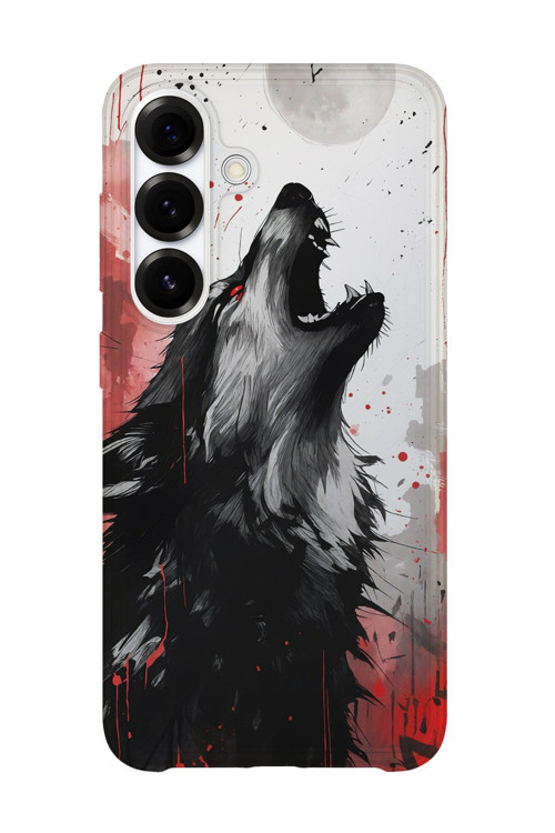 Samsung Galaxy S23 Plus Uyumlu Baskılı Şeffaf Telefon Kılıfı | Koleksiyon: Grey Wolf Turkish Symbol