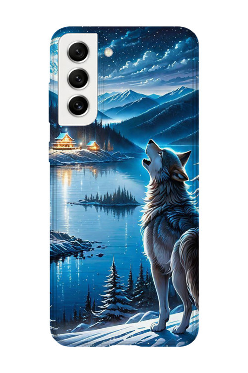 Samsung Galaxy S22 Uyumlu Baskılı Şeffaf Telefon Kılıfı | Koleksiyon: Alpha Wolf