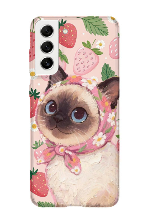 Samsung Galaxy S21 Uyumlu Baskılı Şeffaf Telefon Kılıfı | Koleksiyon: Soft Girl Clean Aesthetic