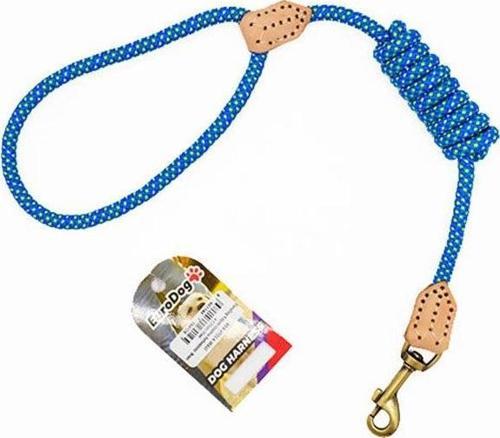 Euro Dog Köpek Uzatma Tasması Reflektörlü Mavi 10 Mm 120 Cm