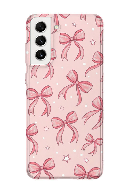 Samsung Galaxy S21 Fe Uyumlu Baskılı Şeffaf Telefon Kılıfı | Koleksiyon: Pink Aesthetic