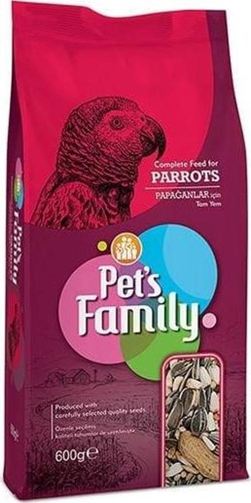 Pets Family Sağlıklı ve Dengeli Beslenen Papağan Yemi 600 Gr