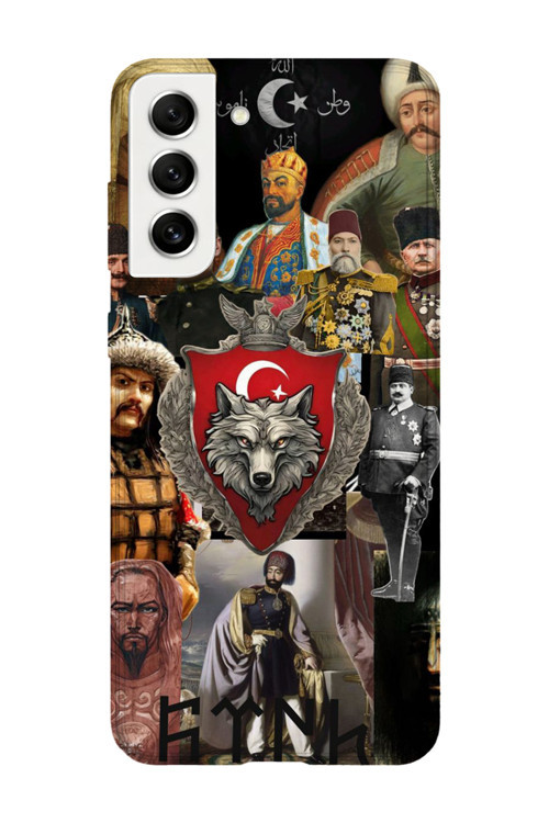 Samsung Galaxy S22 Plus Uyumlu Baskılı Şeffaf Telefon Kılıfı | Koleksiyon: Ottoman Tughra
