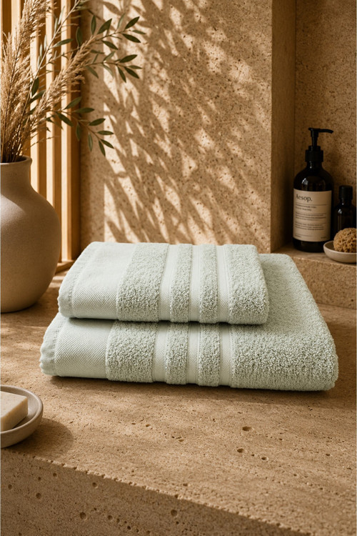 Sahra Model 2'li Banyo Havlu Seti