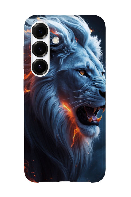 Samsung Galaxy S26 Uyumlu Baskılı Şeffaf Telefon Kılıfı | Koleksiyon: Majestic Lion