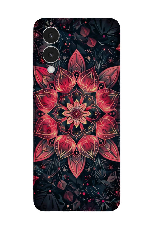 Samsung Galaxy S25 Edge Uyumlu Baskılı Şeffaf Telefon Kılıfı | Koleksiyon: Mandala Art
