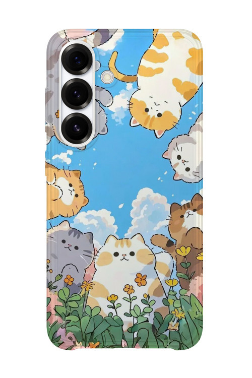 Samsung Galaxy S25 Uyumlu Baskılı Şeffaf Telefon Kılıfı | Koleksiyon: Anime Animal Characters