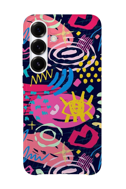 Samsung Galaxy S26 Uyumlu Baskılı Şeffaf Telefon Kılıfı | Koleksiyon: Psychedelic Art