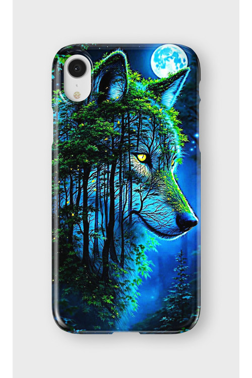 İphone Xr Uyumlu Baskılı Şeffaf Telefon Kılıfı | Koleksiyon: Alpha Wolf