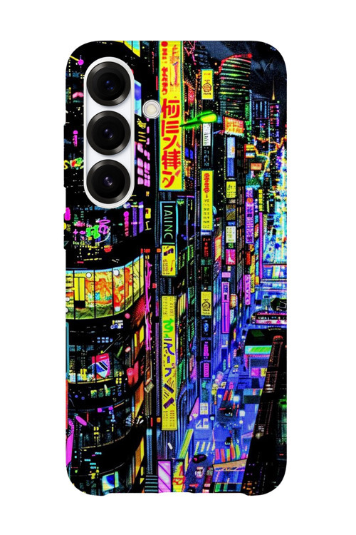 Samsung Galaxy S26 Plus Uyumlu Baskılı Şeffaf Telefon Kılıfı | Koleksiyon: Cyberpunk Theme