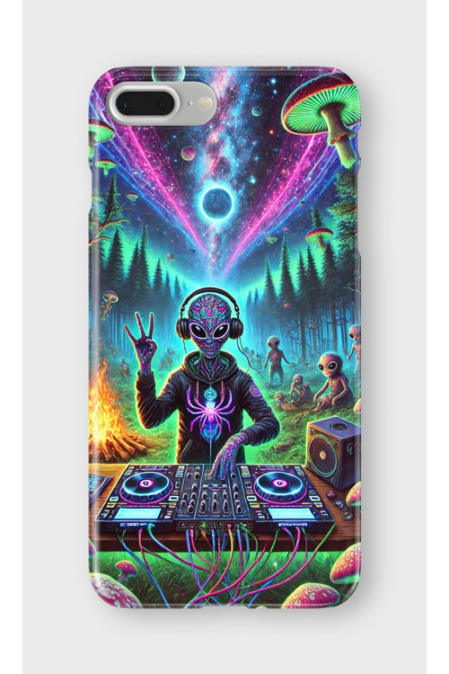 İphone 7 Plus Uyumlu Baskılı Şeffaf Telefon Kılıfı | Koleksiyon: Vaporwave Retro