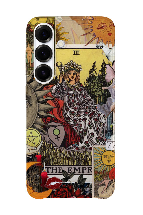 Samsung Galaxy S25 Fe Uyumlu Baskılı Şeffaf Telefon Kılıfı | Koleksiyon: Tarot Cards