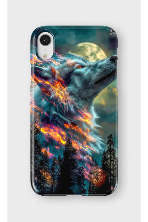 İphone Xr Uyumlu Baskılı Şeffaf Telefon Kılıfı | Koleksiyon: Alpha Wolf