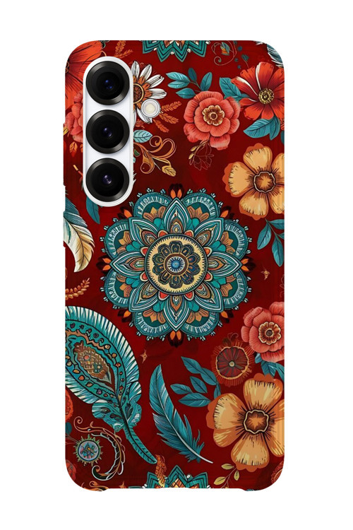 Samsung Galaxy S26 Uyumlu Baskılı Şeffaf Telefon Kılıfı | Koleksiyon: Mandala Art