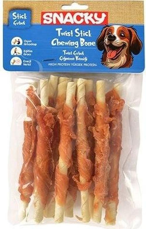 Tavuk Sargılı Çubuk Kemik Köpek Ödülü 10 Adet 100 Gr