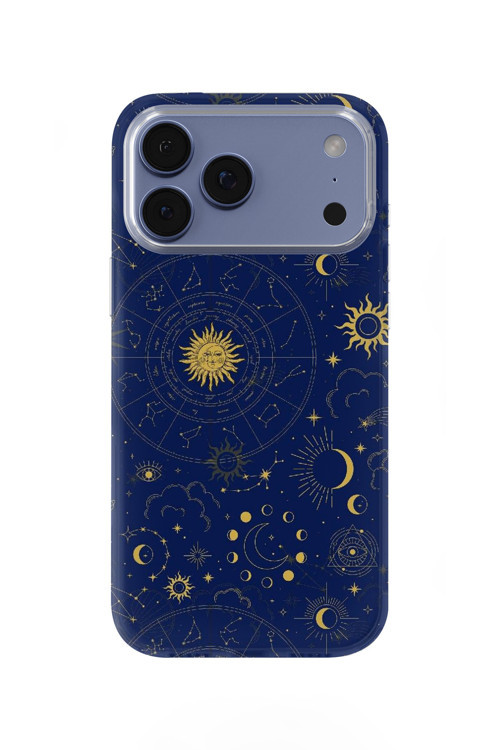 İphone 17 Pro Uyumlu Baskılı Şeffaf Telefon Kılıfı | Koleksiyon: Moon Phases