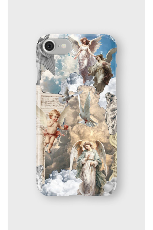İphone 7 Uyumlu Baskılı Şeffaf Telefon Kılıfı | Koleksiyon: Angel And Spiritual
