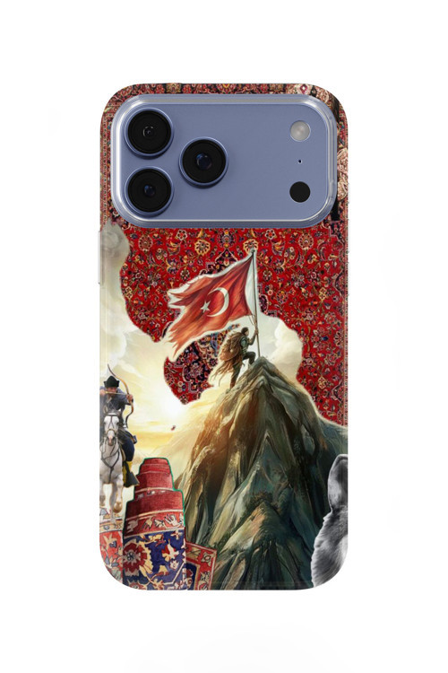 İphone 17 Pro Max Uyumlu Baskılı Şeffaf Telefon Kılıfı | Koleksiyon: Göktürk Inscriptions