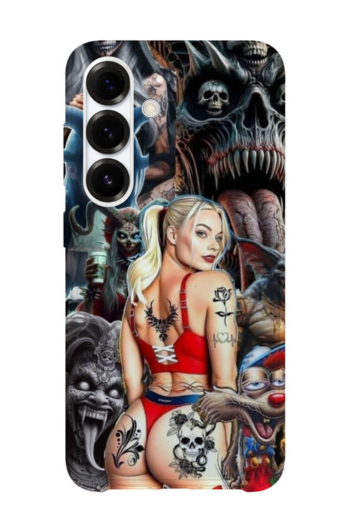 Samsung Galaxy S24 Fe Uyumlu Baskılı Şeffaf Telefon Kılıfı | Koleksiyon: Drip Art