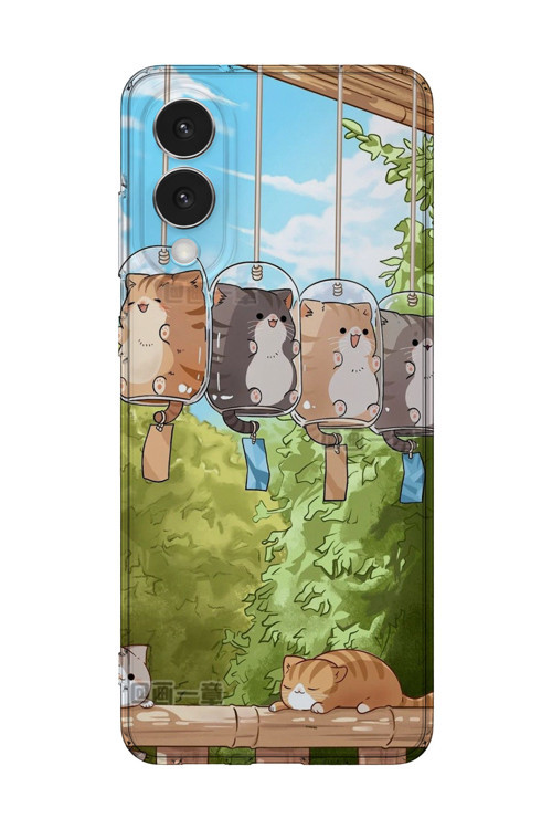Samsung Galaxy S25 Edge Uyumlu Baskılı Şeffaf Telefon Kılıfı | Koleksiyon: Anime Animal Characters