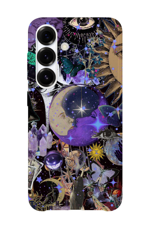 Samsung Galaxy S25 Uyumlu Baskılı Şeffaf Telefon Kılıfı | Koleksiyon: Mystical Symbols