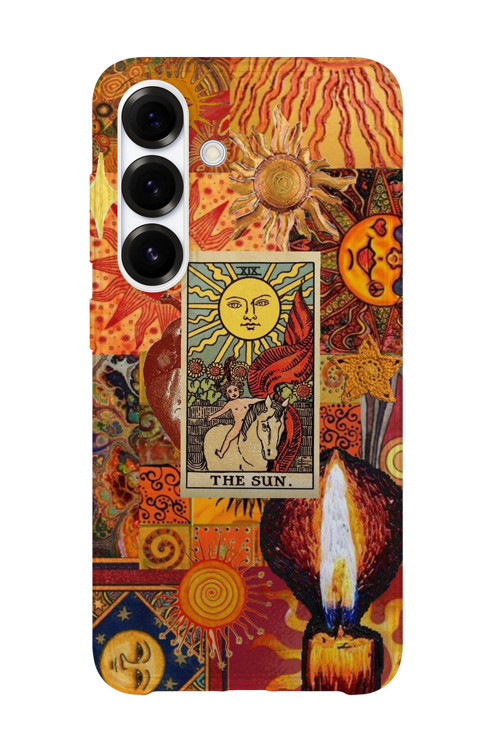 Samsung Galaxy S24 Uyumlu Baskılı Şeffaf Telefon Kılıfı | Koleksiyon: Tarot Cards